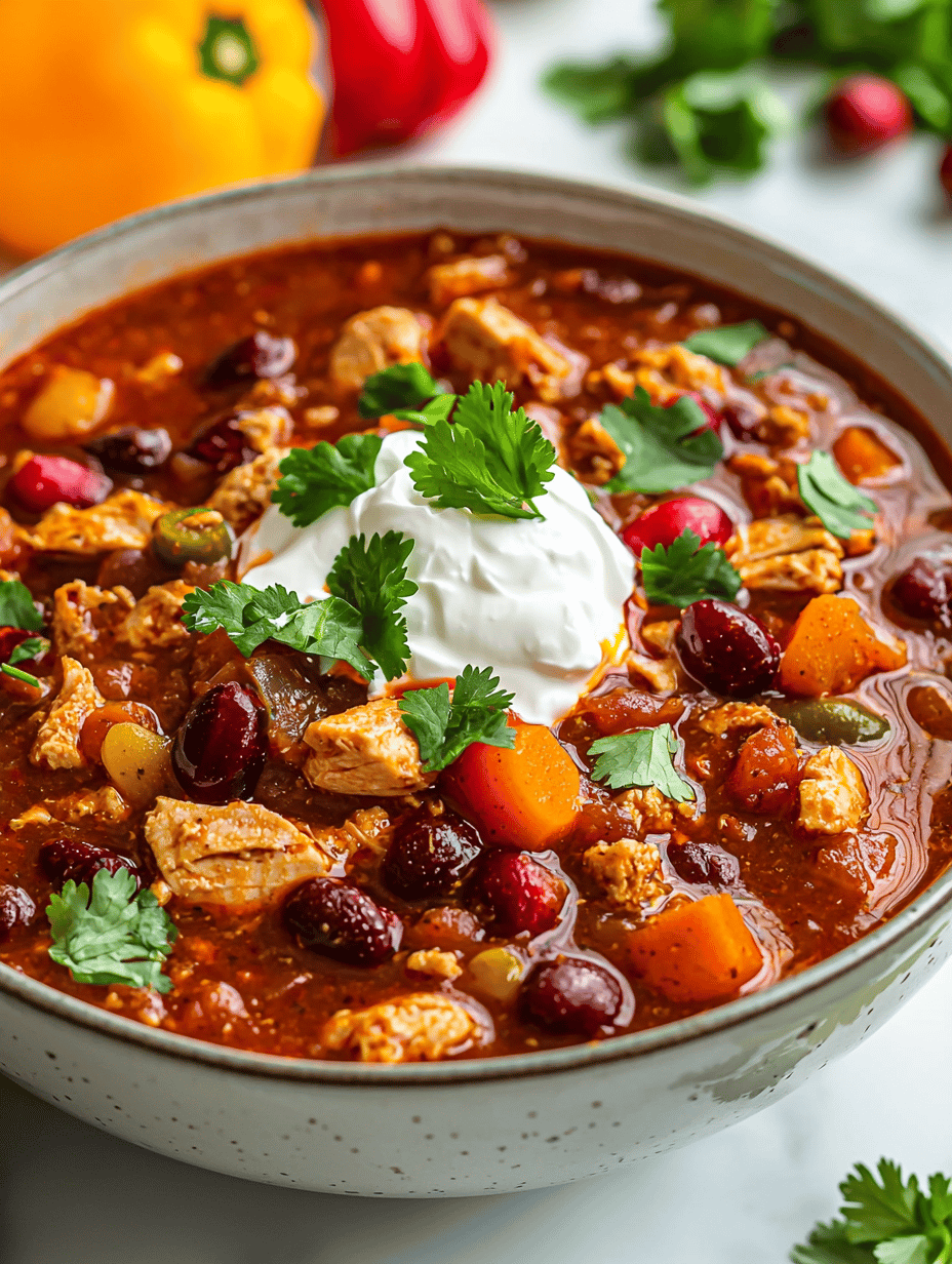 The Holiday Twist: Savory Turkey Chili with Cranberries