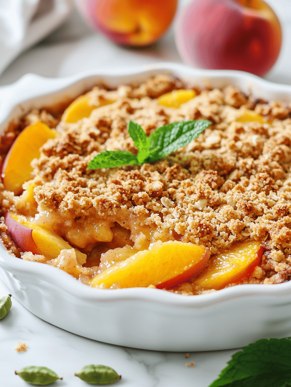 The Unexpected Charm of Rustic Peach Crisp