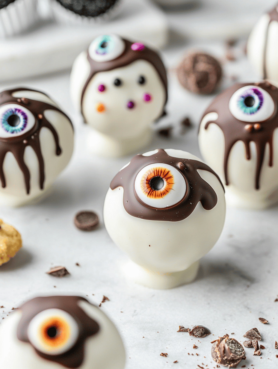 Spooky Delight: Halloween Monster Eyeball Cake Pops