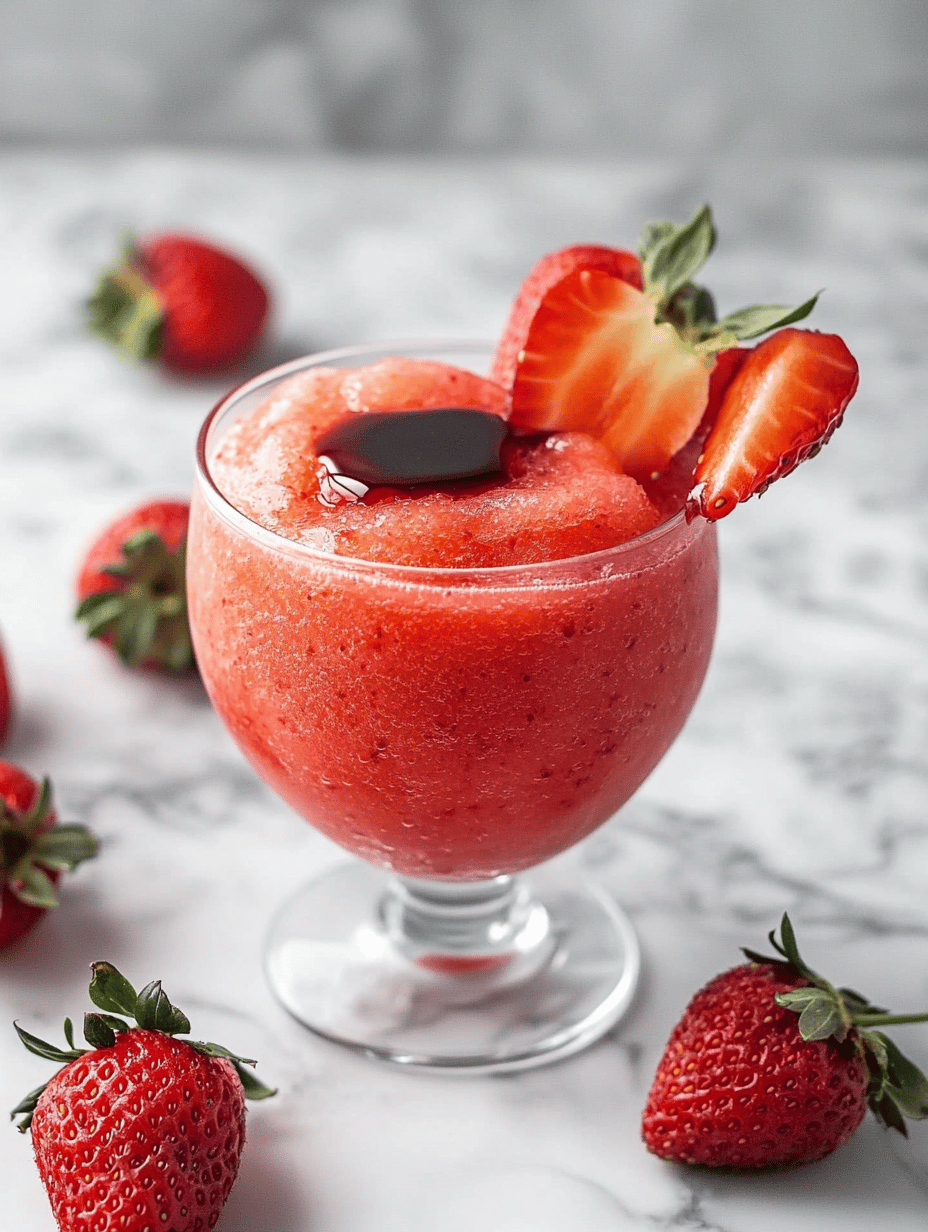 The Secret Ingredient That Turns Your Strawberry Slushie Into a Summer Showstopper