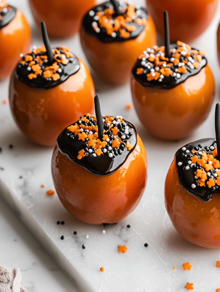 Bewitching Poison Toffee Apples for Halloween
